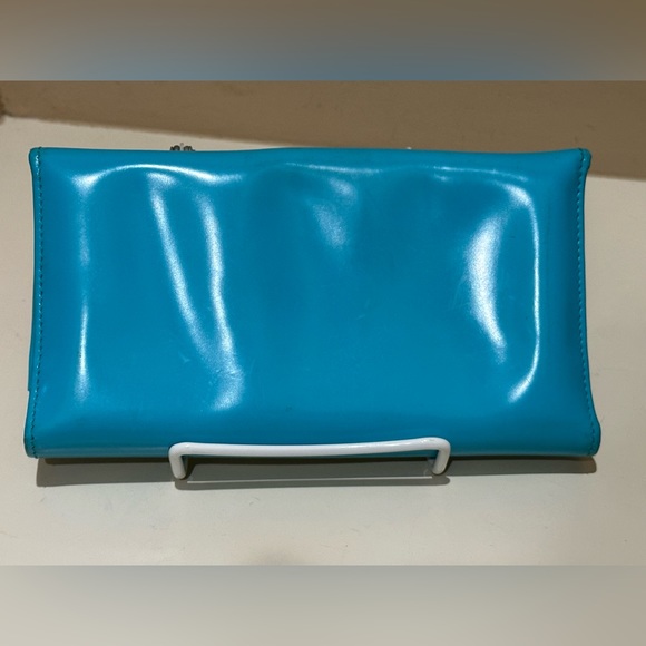 Gucci Interlocking GG Aqua Blue Long Crystal Wallet - Picture 2 of 11